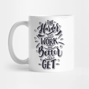 Work Hard Black Mug